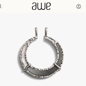 Awe Inspired Black Mother of Pearl Goddess Halo